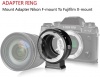Переходное кольцо для установки объективов Nikon F на камеры Fuji X с диафрагмой (Meike MK-NF-F)