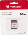 Карта памяти SDXC Transcend 64 Gb UHS-I Class 10 V10 U-1 (TS64GSDC300S)  R100/W45