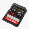 Карта памяти SDXC SanDisk Extreme Pro 64GB UHS-I Card C10, U3, V30 (SDSDXXU-064G-GN4IN)  R200/W90