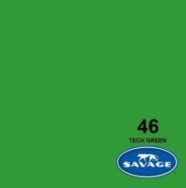 Фон бумажный Savage Tech Green Chroma Key / Хромакей (зеленый) 2,72x11 м