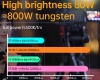 Профессиональный источник постоянного света JINBEI EF-80 LED Light (5500К, 25500 Lux (1м) с рефлектором, Ra>96, TLCI>97) рефлектор в комплекте