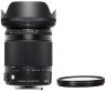 Объектив Sigma 18-300mm f/3.5-6.3 DC Macro OS HSM Contemporary for Canon + Макролинза close-up lens AML72-01
