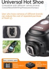 Вспышка универсальная JINBEI HD1 TTL HSS Speedlite Multibrand Hotshoe (для камер Canon, Nikon, Fujifilm, Olympus, Panasonic), а также Sony с отдельно приобретаемым адаптером