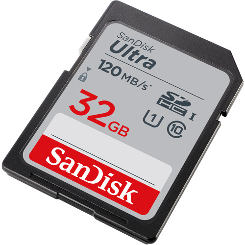 Карта памяти SD SanDisk Ultra 32GB UHS-I (SDSDUN4-032G-AN6IN) 120 МБ/с