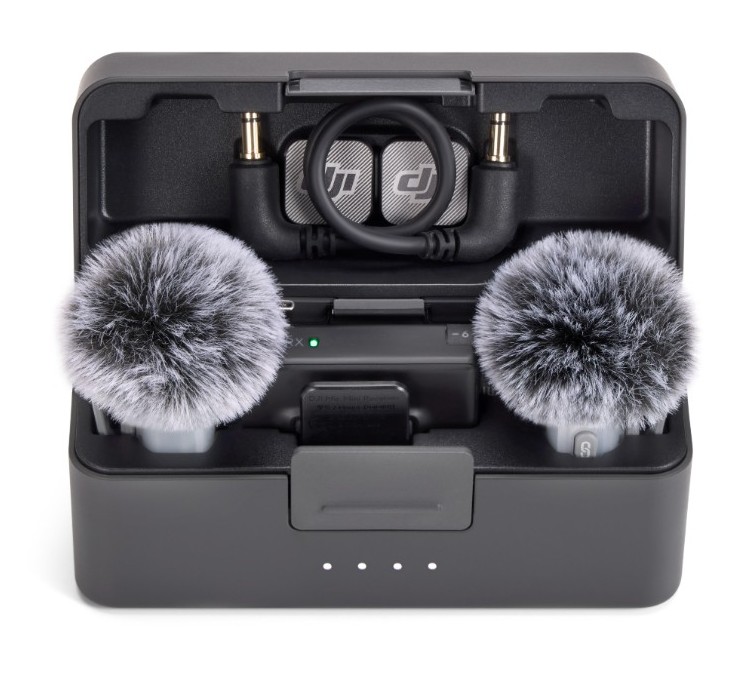 Комплект беспроводных микрофонов петличек DJI Mic Mini 2 (2 TX + 1 RX + Charging Case)