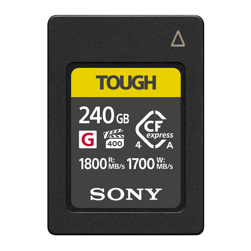 Карта памяти Sony CFexpress 4.0 Type A TOUGH CEA-G 240Gb (CEA-G240T) R1800MB/S, W1700MB/S