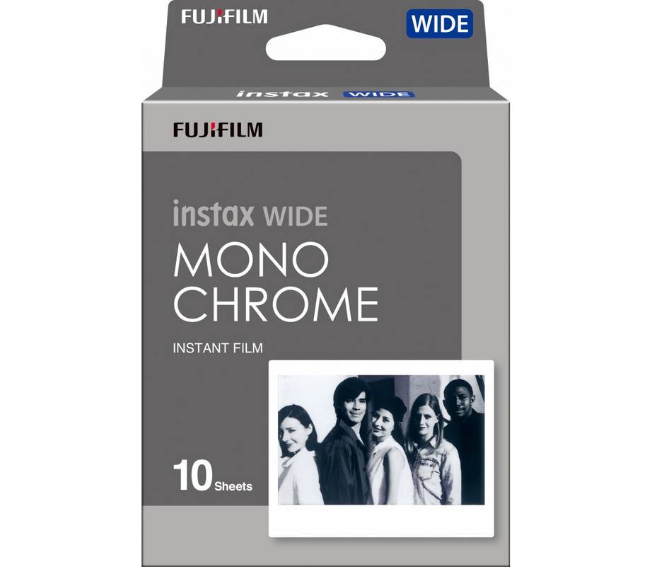 Пленка Fujifilm instax mini Monochrome Film (10 штук в упаковке) подходит для фотокамер и принтеров instax mini