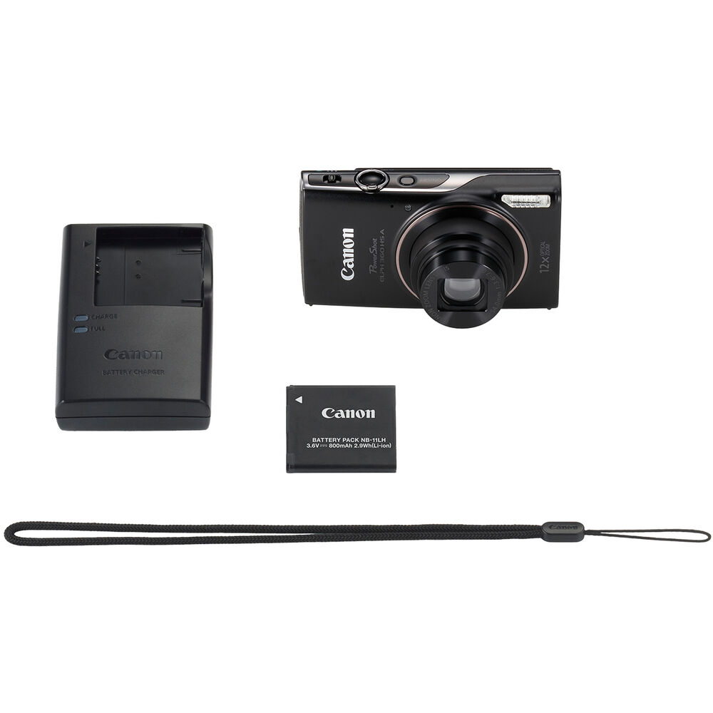 Компактный фотоаппарат Canon PowerShot ELPH 360 HS A Black
