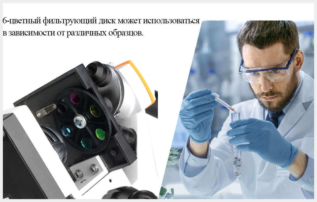 Микроскоп школьный SVBONY SV601 80-1600x (F9365A)