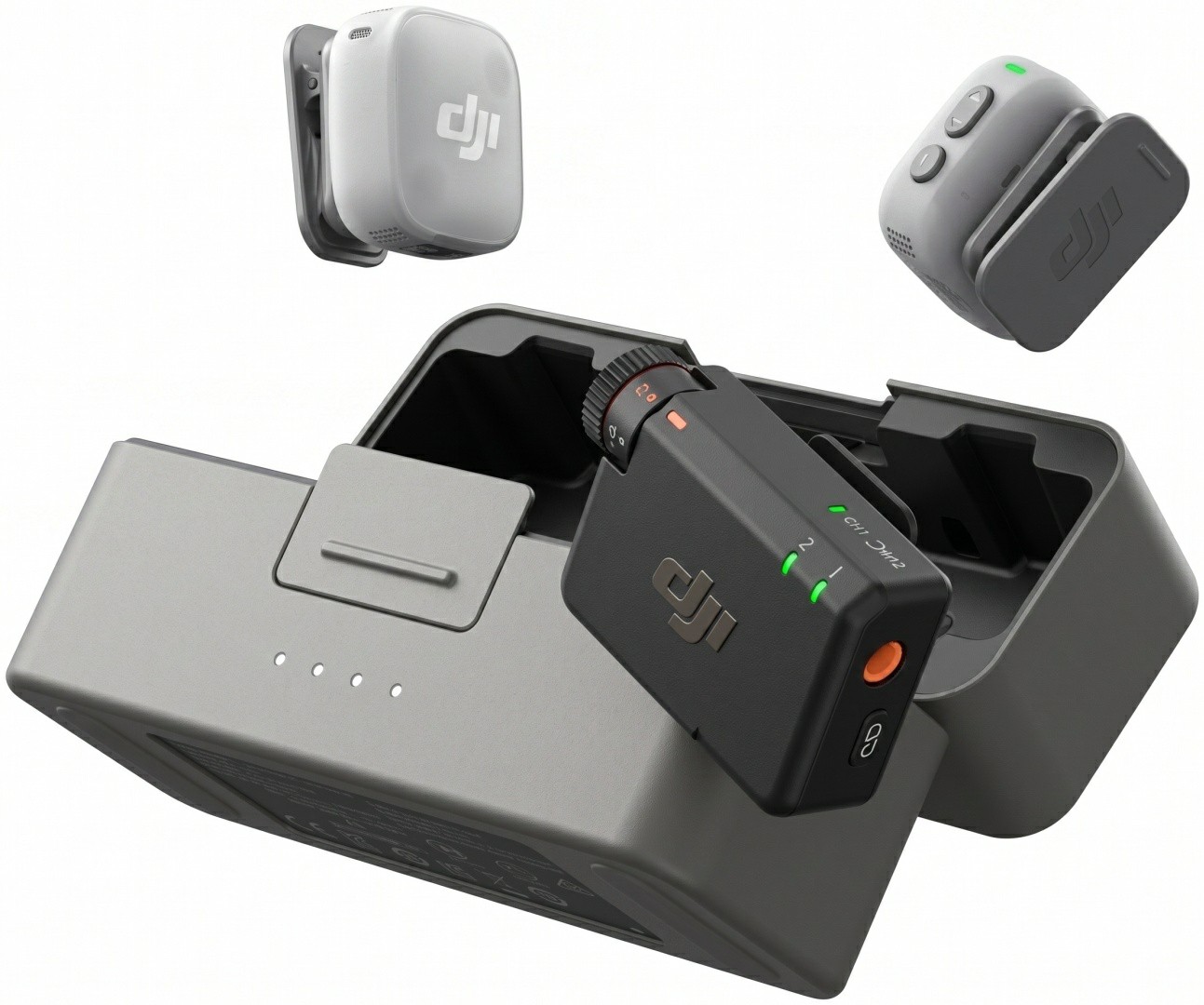 Комплект беспроводных микрофонов петличек DJI Mic Mini 2 (2 TX + 1 RX + Charging Case)