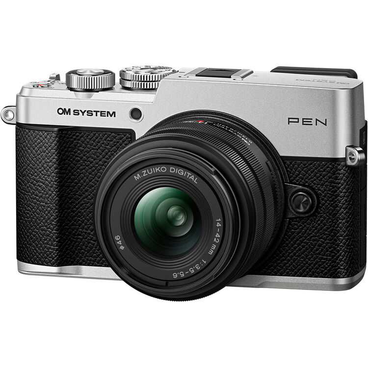 Цифровой фотоаппарат OM SYSTEM PEN Kit 2 (M.Zuiko Digital 14-42mm f/3.5-5.6 III + M.Zuiko Digital ED 40-150mm f/4-5.6 R) Silver