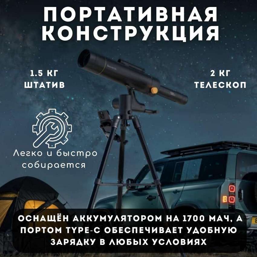 Цифровой телескоп Xiaomi BeaverLAB TW1 500мм