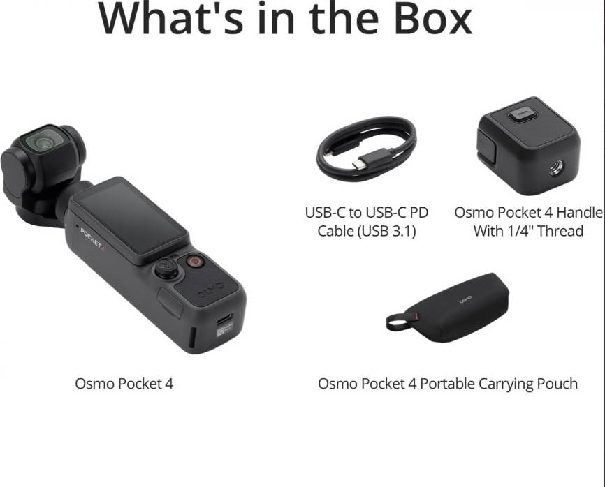Экшн-камера DJI Osmo Pocket 4 Essential Combo