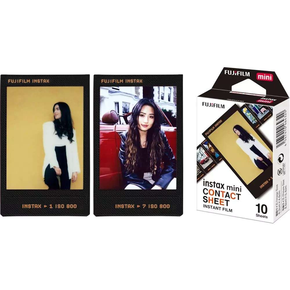 Пленка Fujifilm instax mini Contact (10 штук в упаковке) подходит для фотокамер и принтеров instax mini