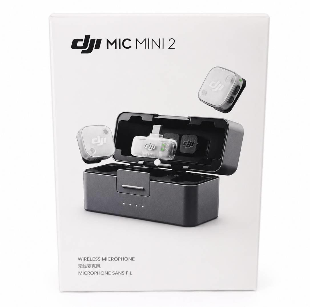 Комплект беспроводных микрофонов петличек DJI Mic Mini 2 (2 TX + 1 Mobile RX + Charging Case)