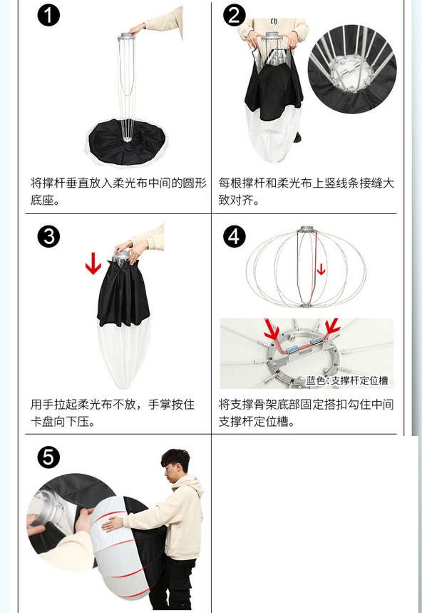 Зонт-софтбокс на просвет Jinbei Quick Ball Softbox Ф100