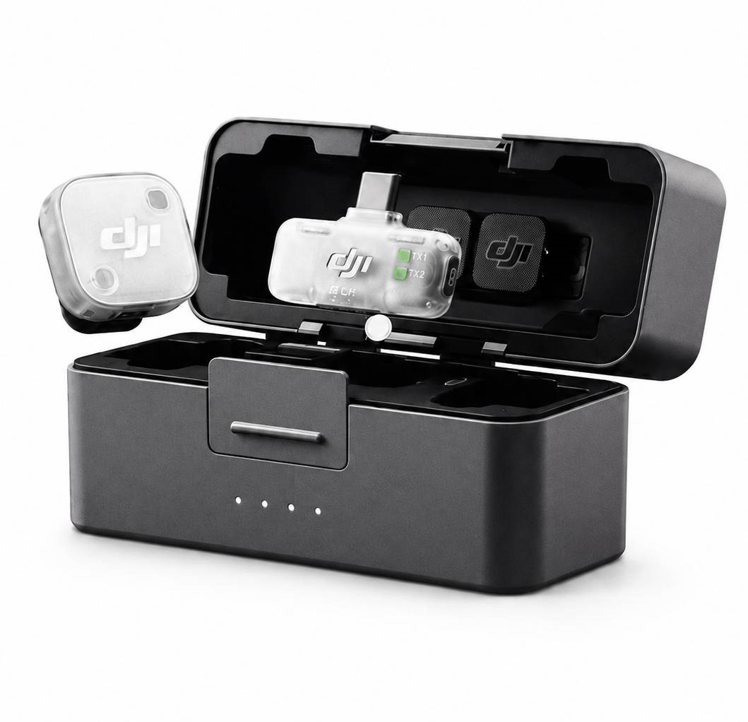 Комплект беспроводных микрофонов петличек DJI Mic Mini 2 (2 TX + 1 Mobile RX + Charging Case)