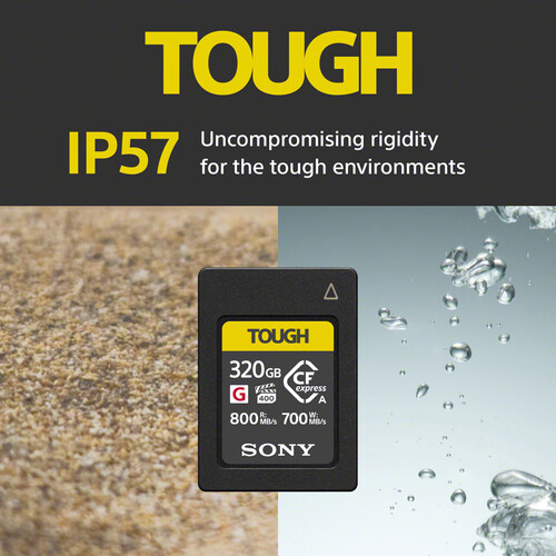 Карта памяти Sony CFexpress Type А TOUGH CEA-G 320GB (Sony CEA-G320T) R800MB/S, W700MB/S