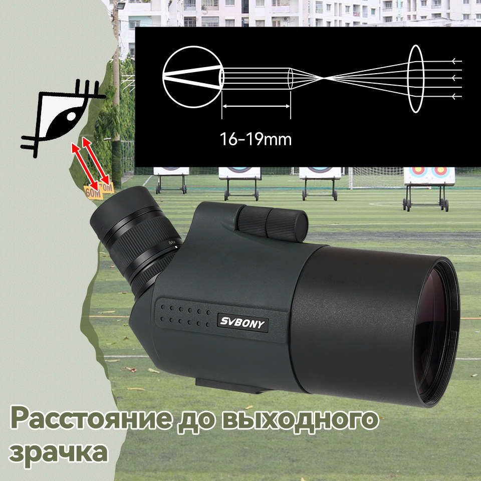 Зрительная труба SVBONY SV41 Pro 28-84x80мм с настольным штативом (F9334H)