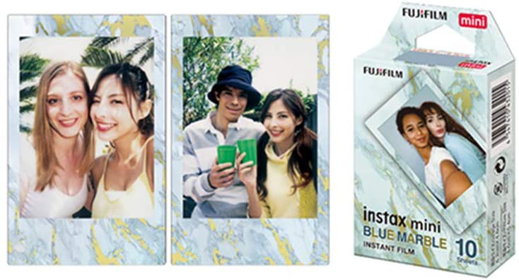 Пленка Fujifilm instax mini Blue Marble Film (10 штук в упаковке) подходит для фотокамер и принтеров instax mini