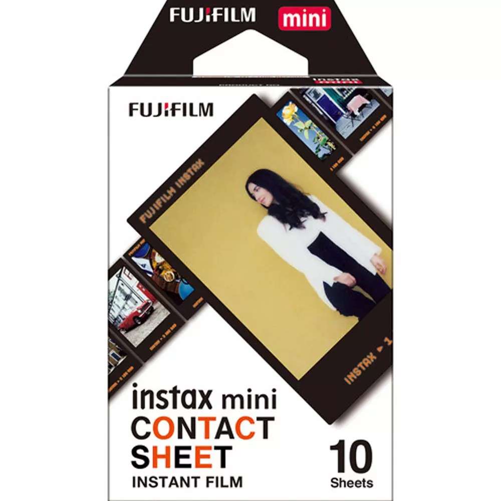 Пленка Fujifilm instax mini Contact (10 штук в упаковке) подходит для фотокамер и принтеров instax mini