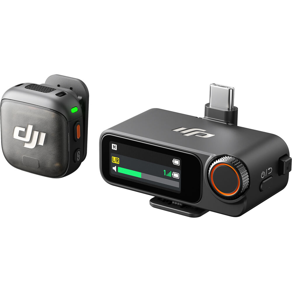 Беспроводной микрофон DJI Mic 3 (приемник RX + передатчик TX) для ПК, ноутбука, смартфонов, фото/видео камер, экшн-камер и других совместимых устройств