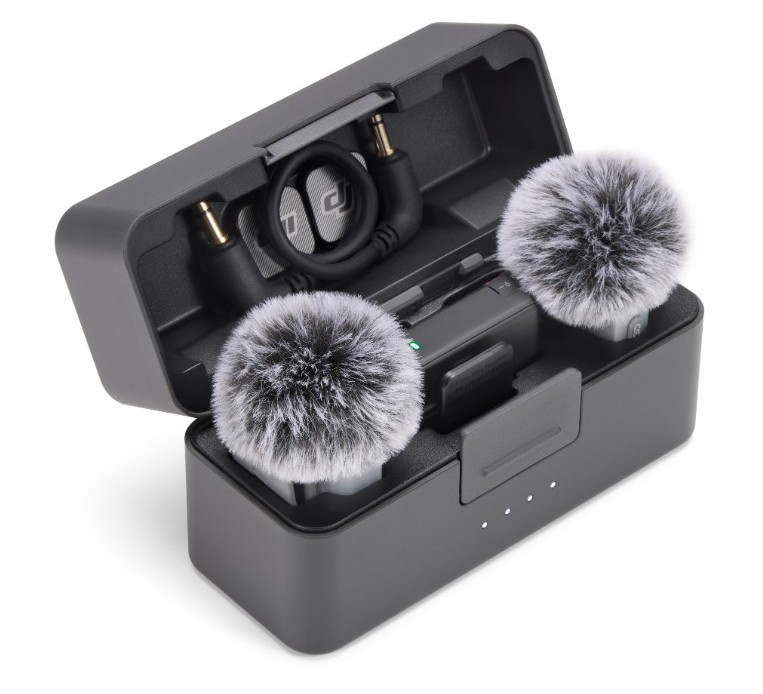 Комплект беспроводных микрофонов петличек DJI Mic Mini 2 (2 TX + 1 RX + Charging Case)