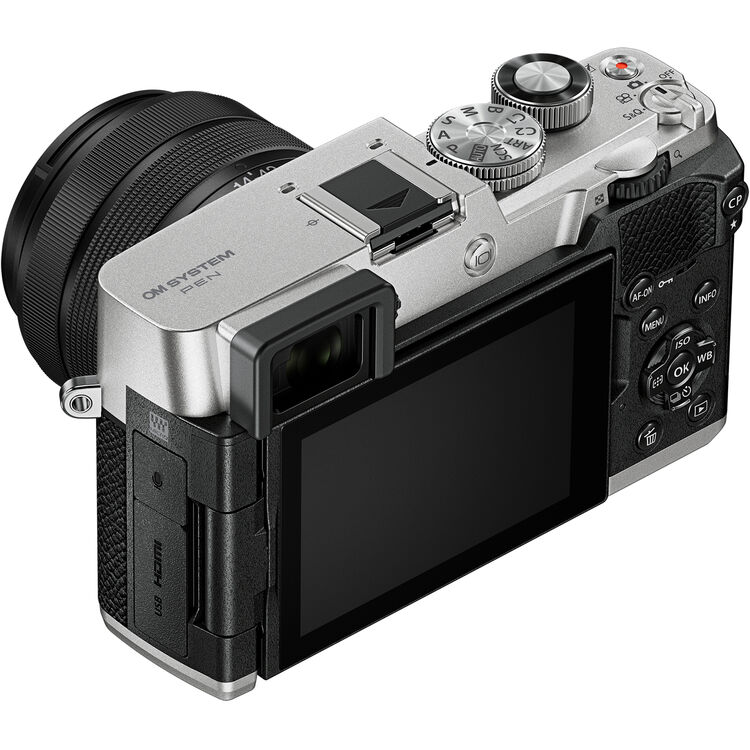 Цифровой фотоаппарат OM SYSTEM PEN Kit 2 (M.Zuiko Digital 14-42mm f/3.5-5.6 III + M.Zuiko Digital ED 40-150mm f/4-5.6 R) Silver