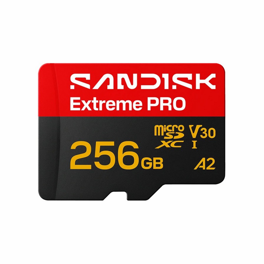 Карта памяти SDXC SanDisk Extreme Pro microSDXC™ 256GB UHS-I U3, A2, V30, 4K + SD Adapter (SDSQXCJ-256G-GS6MA) R250/W170