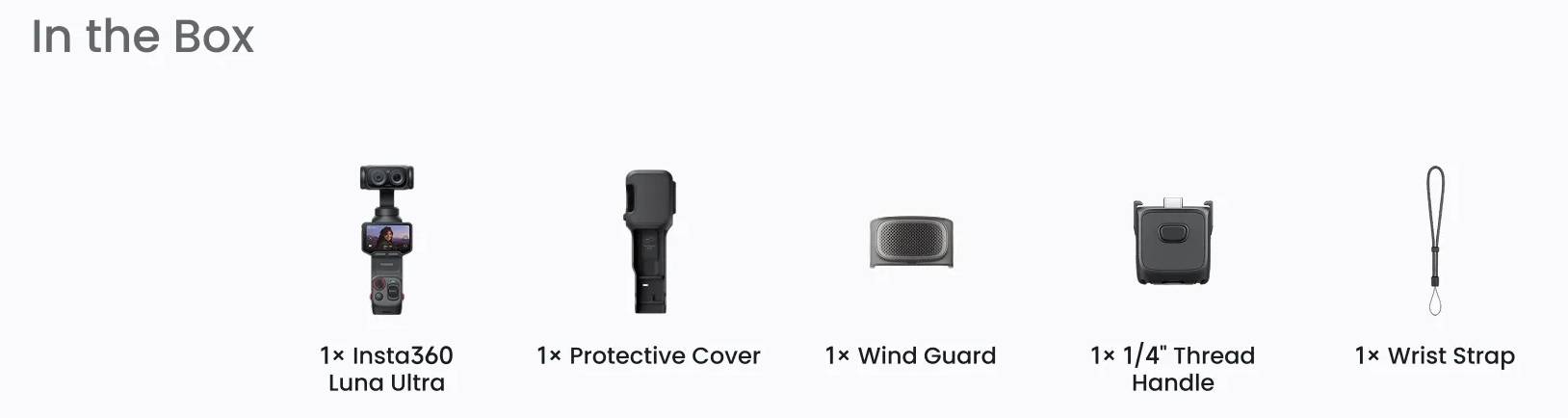 Экшн-камера Insta360 Luna Ultra Standard Combo (Cosmic Black)