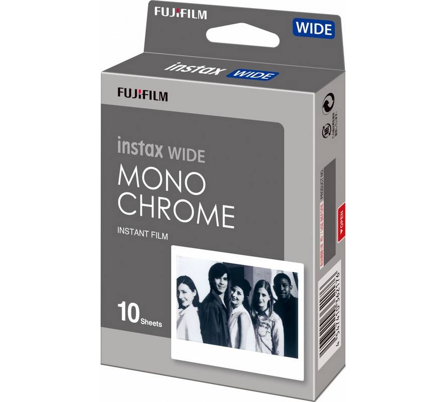 Пленка Fujifilm instax mini Monochrome Film (10 штук в упаковке) подходит для фотокамер и принтеров instax mini