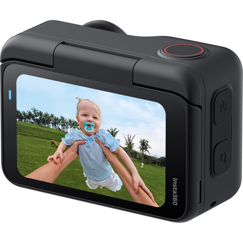 Сверхкомпактная экшн-камера со стабилизацией Insta360 GO Ultra Standard Bundle Midnight Black (вес 109гр, 2,5-дюймовый поворотный сенсорный экран)