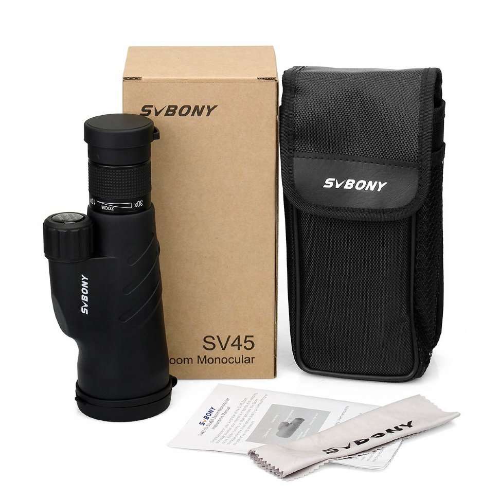 Монокуляр SVBONY SV45 10-30x50