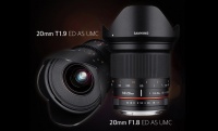Представлены полнокадровые объективы Samyang 20mm F1.8 ED AS UMC и 20mm T1.9 ED AS UMC