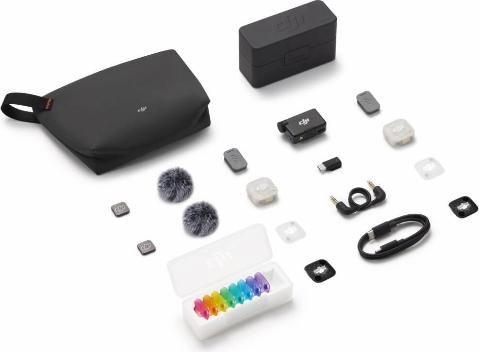 Комплект беспроводных микрофонов петличек DJI Mic Mini 2S (2 TX + 1 RX + Charging Case)