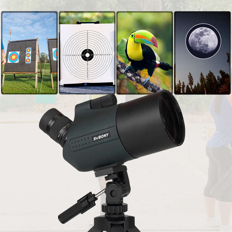 Зрительная труба SVBONY SV41 Pro 28-84x80мм с настольным штативом (F9334H)