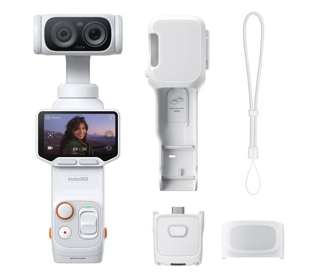 Экшн-камера Insta360 Luna Ultra Standard Combo (Stellar White)