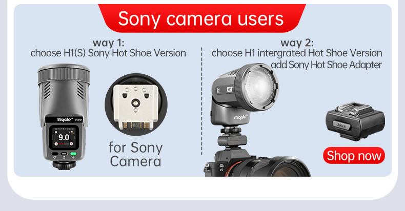 Вспышка универсальная JINBEI H1 S TTL HSS Speedlite Blue (для камер Sony)