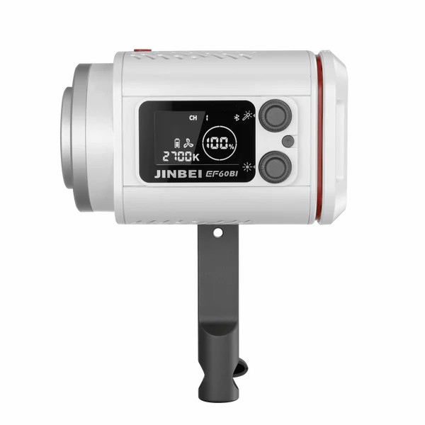 Профессиональный источник постоянного света JINBEI EF-60Bi LED Light (2700-6500К, при 5500К: 35000 Lux (0.5м) с рефлектором, Ra>95) Grey Рефлектор в комплекте + Zoom Canister