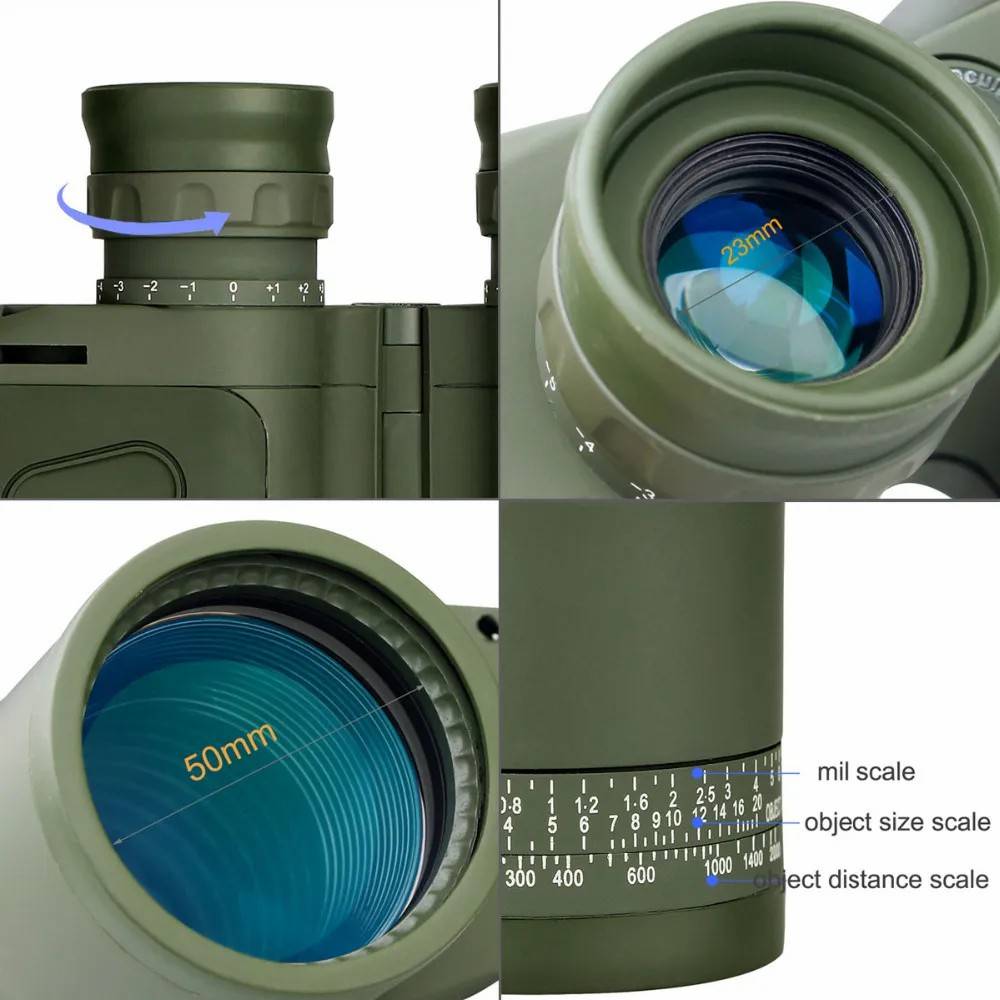 Бинокль SVBONY SV27 7x50 (F9307G) Green
