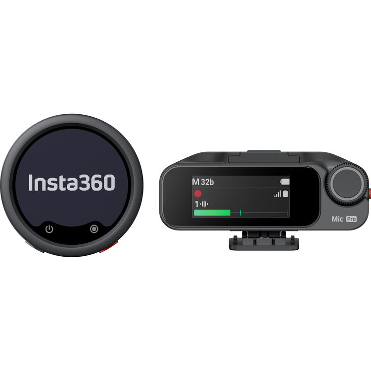 Беспроводной микрофон петличка Insta360 Mic Pro (1 приемник RX + 1 передатчик TX)