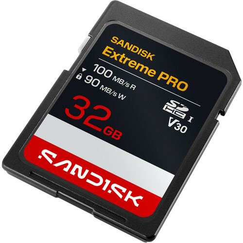 Карта памяти SDXC SanDisk Extreme Pro 32GB UHS-I, C10, U3, V30 (SDSDXXO-032G-GSCIN)  R100/W90
