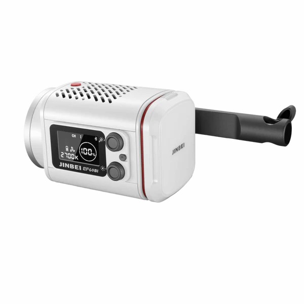 Профессиональный источник постоянного света JINBEI EF-60Bi LED Light (2700-6500К, при 5500К: 35000 Lux (0.5м) с рефлектором, Ra>95) Grey Рефлектор в комплекте + Zoom Canister