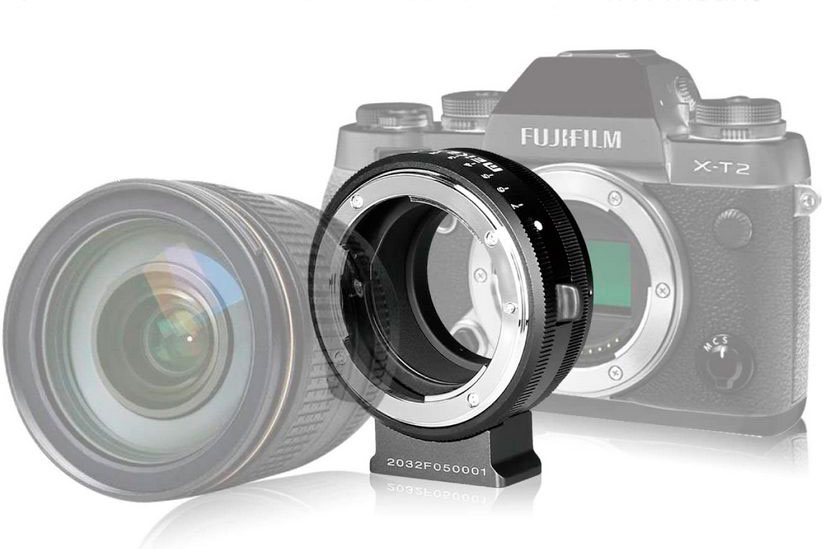 В продажу поступили переходные кольца для установки объективов Nikon F на камеры Fuji X