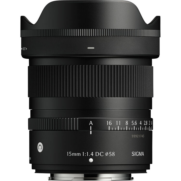 Объектив Sigma 15mm f/1.4 DC Contemporary для Fujifilm X