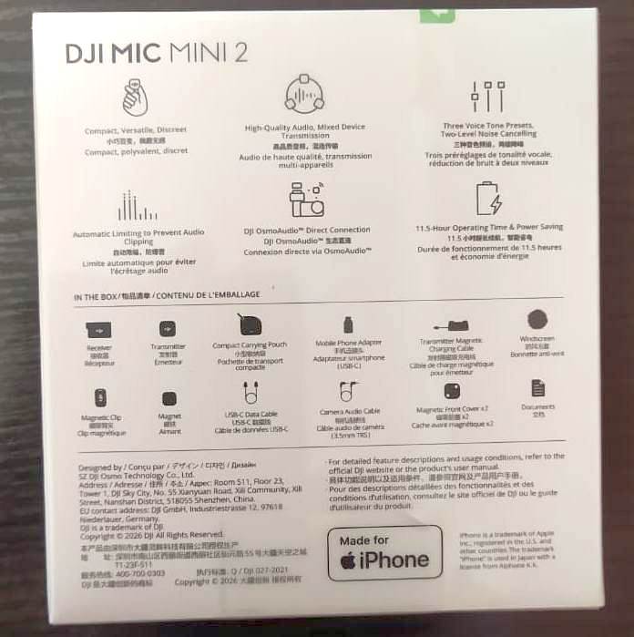 Беспроводной микрофон петличка DJI Mic Mini 2 (1 TX + 1 RX)
