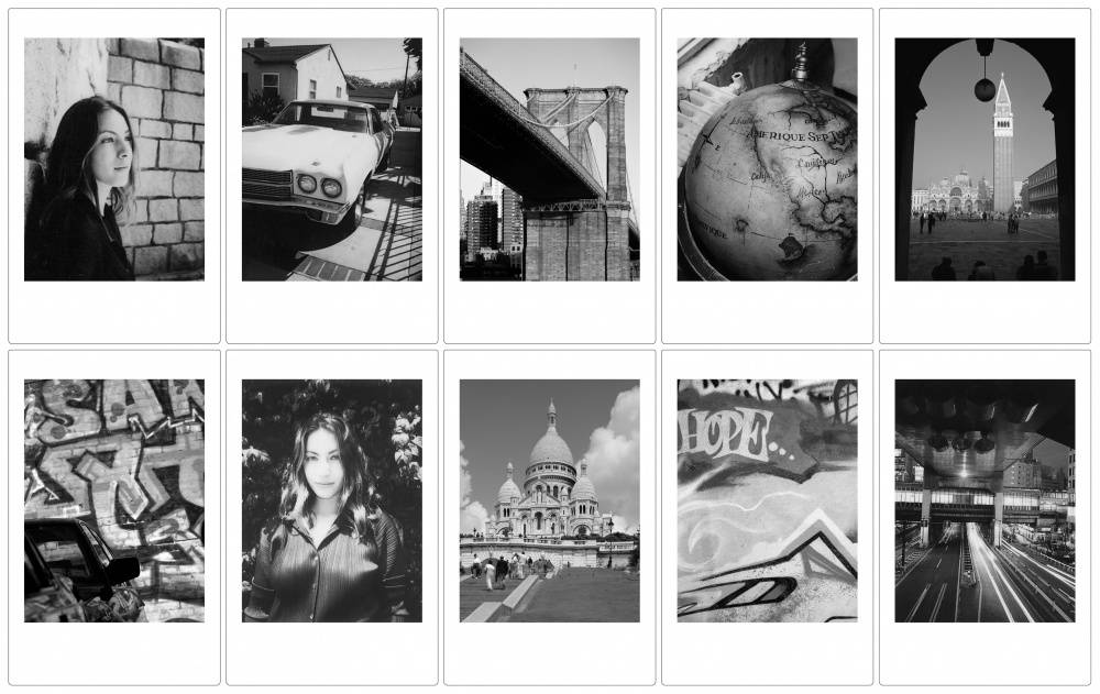 Пленка Fujifilm instax mini Monochrome Film (10 штук в упаковке) подходит для фотокамер и принтеров instax mini