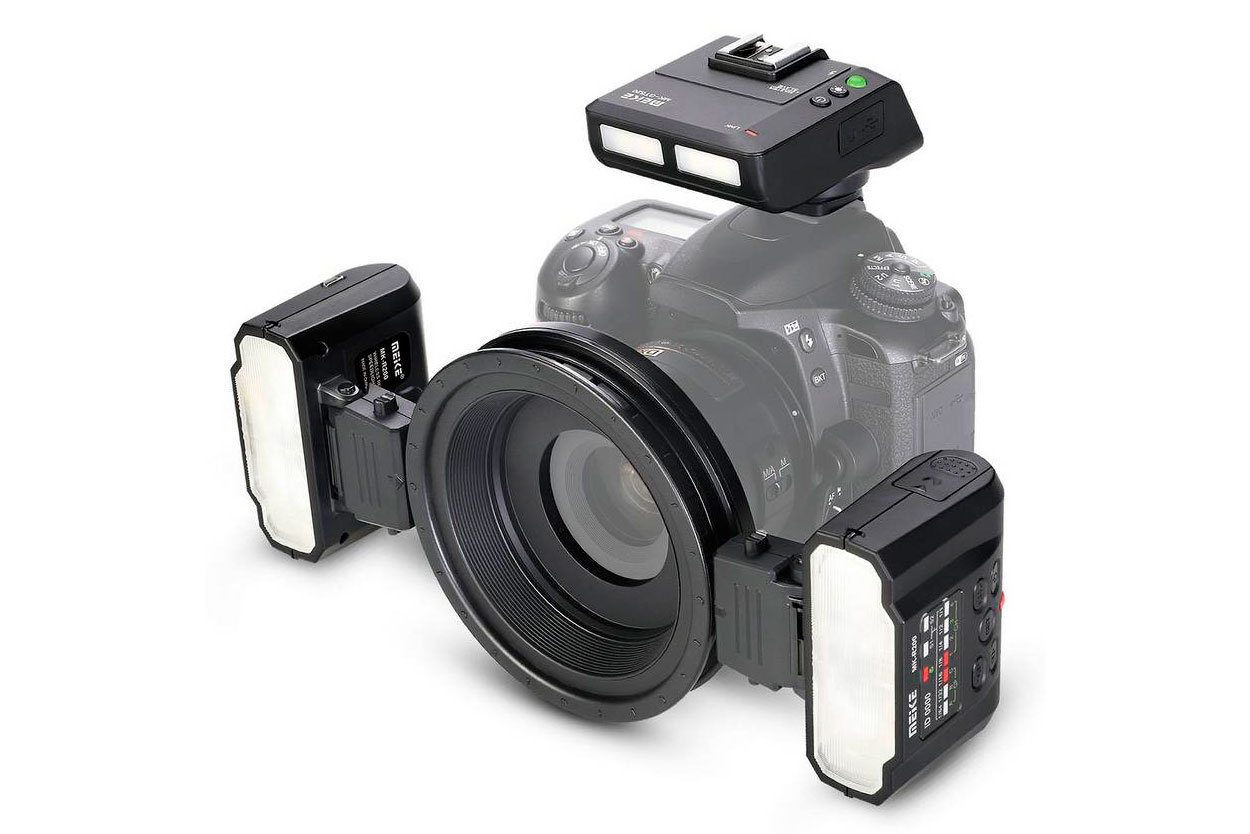 Поступление новых макровспышек Meike MK-MT24 2.4G Wireless Macro Twin Lite Flash TTL для Canon и Nikon