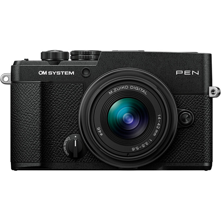Цифровой фотоаппарат OM SYSTEM PEN Kit (M.Zuiko Digital 14-42mm f/3.5-5.6 III) Black
