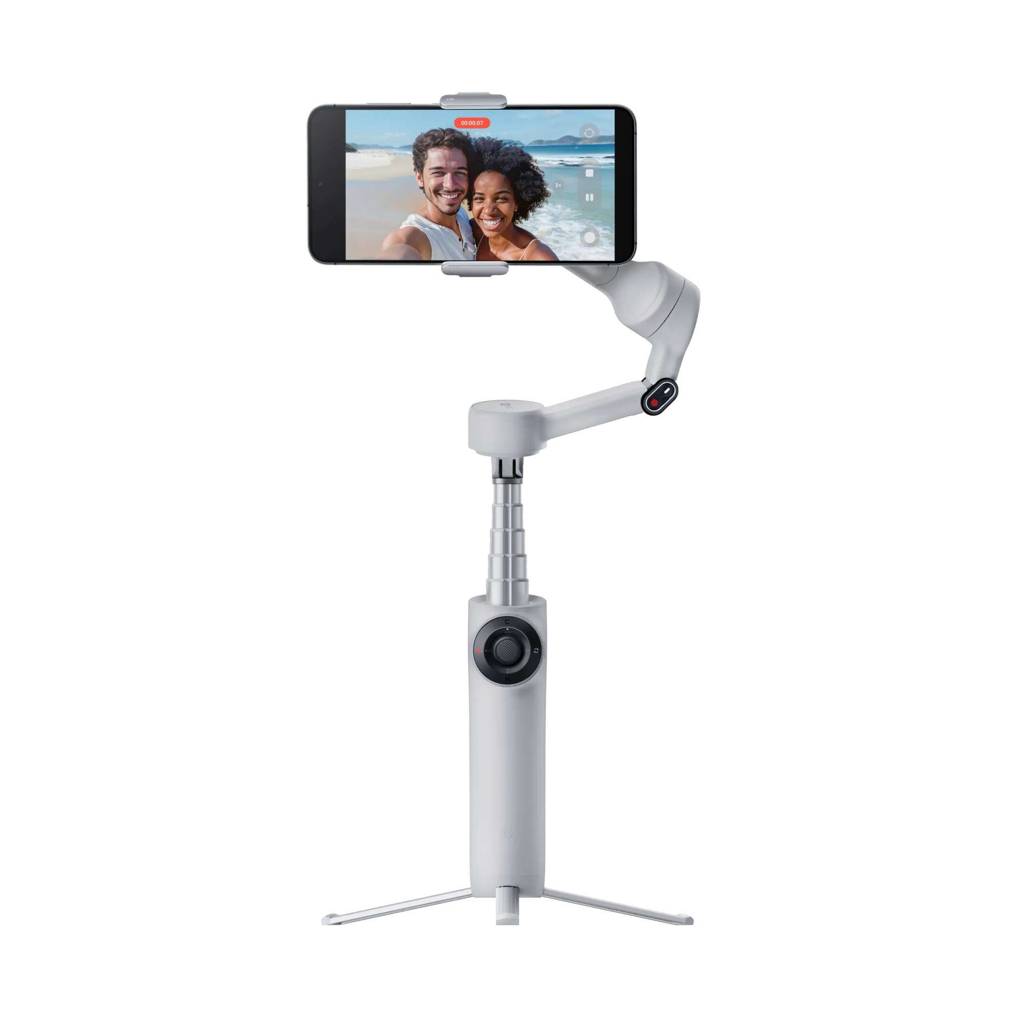 Электронный стабилизатор для смартфонов Insta360 Flow 2 AI Tracker Bundle с функциями искусственного интеллекта (Stone Gray)